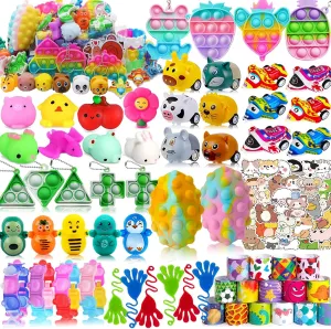 122 Pack Party Favors for Kids 3-5 4-8-12, Treasure Box Toys for Classroom Prizes, Pinata Filler, Goodie Bag Stuffers, Treasure Chest Carnival Prizes Bulk Toys