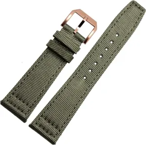 20mm Watch Straps for IWC Pilot Portuguese Portofino Nylon Canvas Watch Bands Green Blue Gray Black Watchbands Straps Bracelets