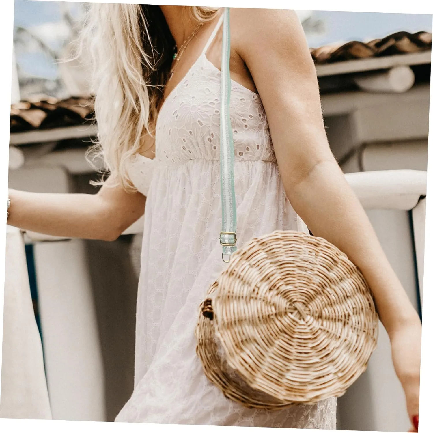 Adjustable Shoulder Strap Bags Chain Purse Bag for Women Belt Bag Backpack Purse for Women Small Black Shoulder Bag Belt Purse Woman Handbag Chains Phone Bag Purses Green Polyester