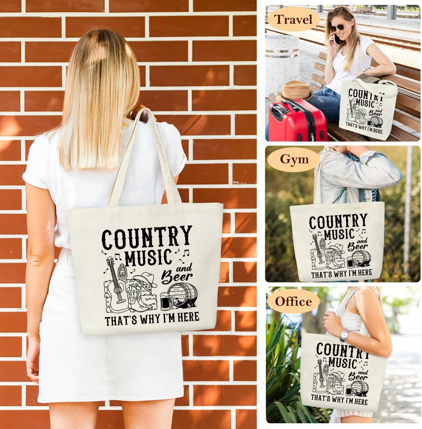 Aesthetic Canvas Tote Bag Cute Reusable Grocery Bags Shopping Tote Bag for Women