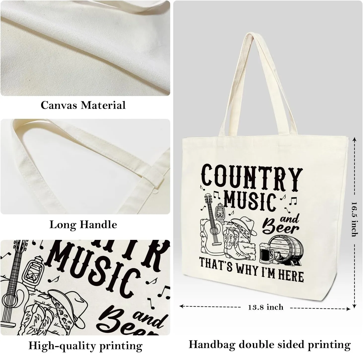 Aesthetic Canvas Tote Bag Cute Reusable Grocery Bags Shopping Tote Bag for Women