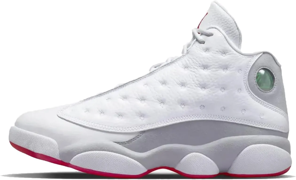 Air Jordan 13 Retro Mens Shoe (White/True Red-Wolf Grey, us_Footwear_Size_System, Adult, Men, Numeric, Medium, Numeric_10_Point_5)