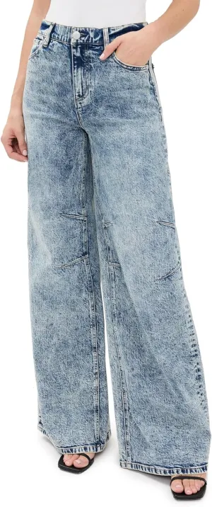 alice   olivia Women's Tucker Baggy Jeans with Darted Knees