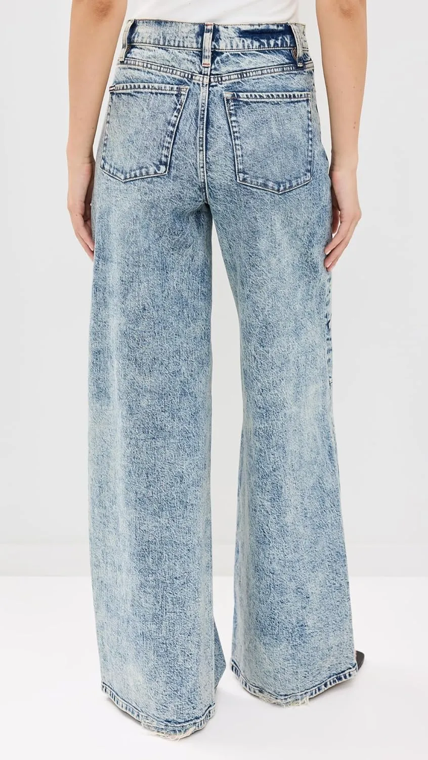 alice   olivia Women's Tucker Baggy Jeans with Darted Knees