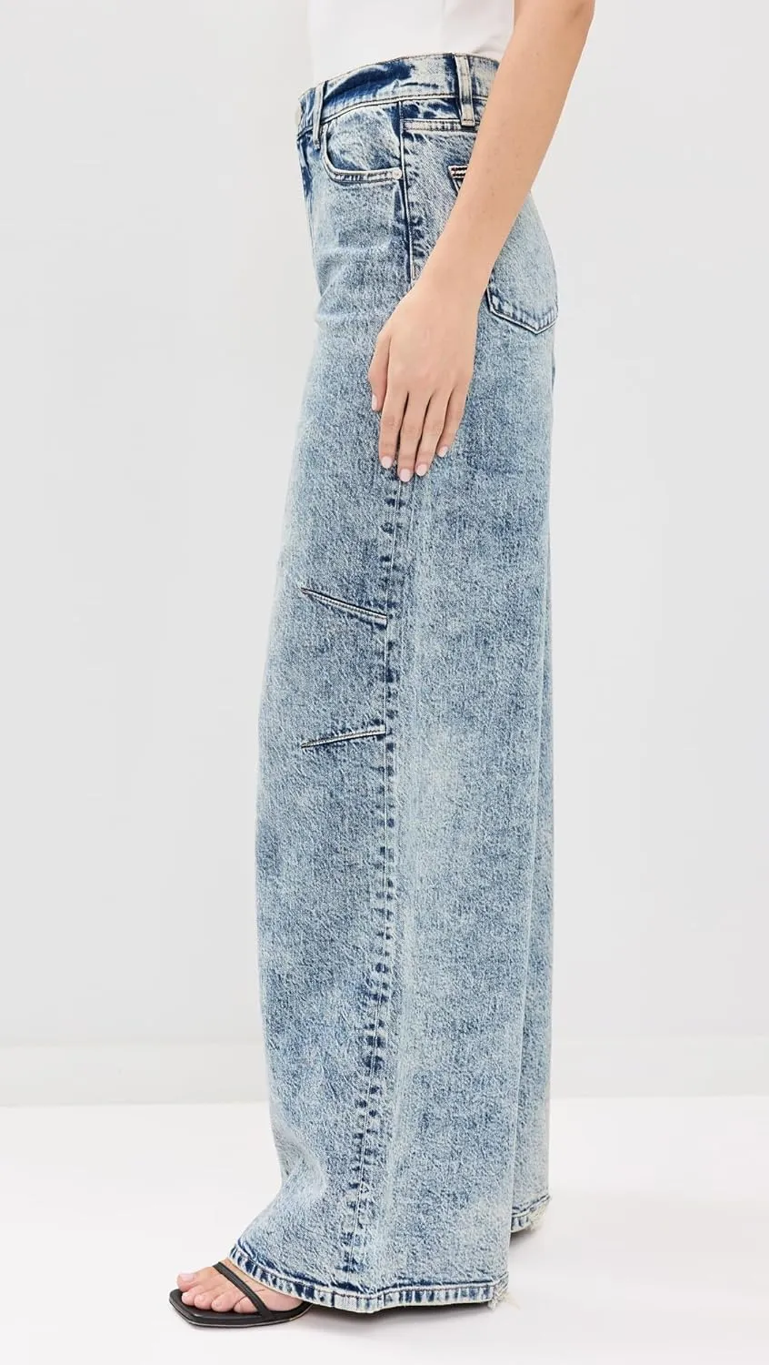alice   olivia Women's Tucker Baggy Jeans with Darted Knees