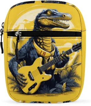 Alligator Cute Animal Small Crossbody Bag Lightweight Satchel Bag Tote Bag Mini Handbag for Men Women