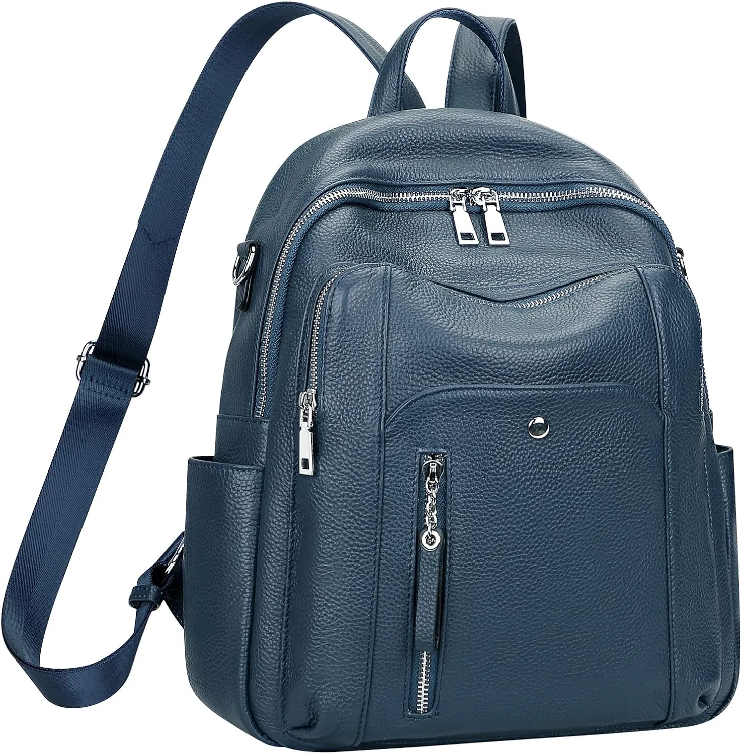 ALTOSY Fashion Genuine Leather Backpack Purse for Women Shoulder Bag Casual Daypack Medium