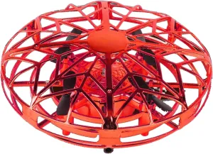 AMONIDA Flying Toy, Multiple Play Methods Non-Toxic Flying Indoor (Red)