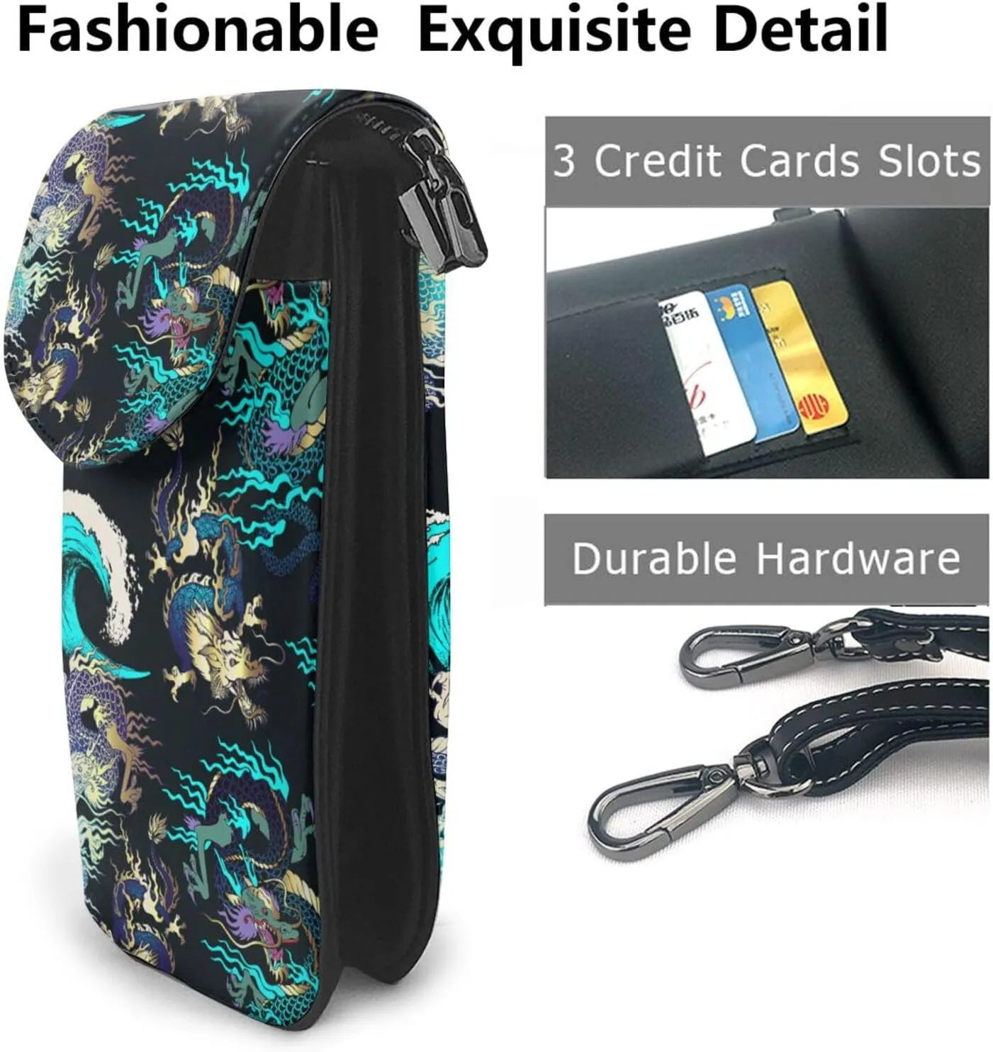 AMRANDOM Small Crossbody Bag for Women Men Mini Phone Purses with Crossbody Strap