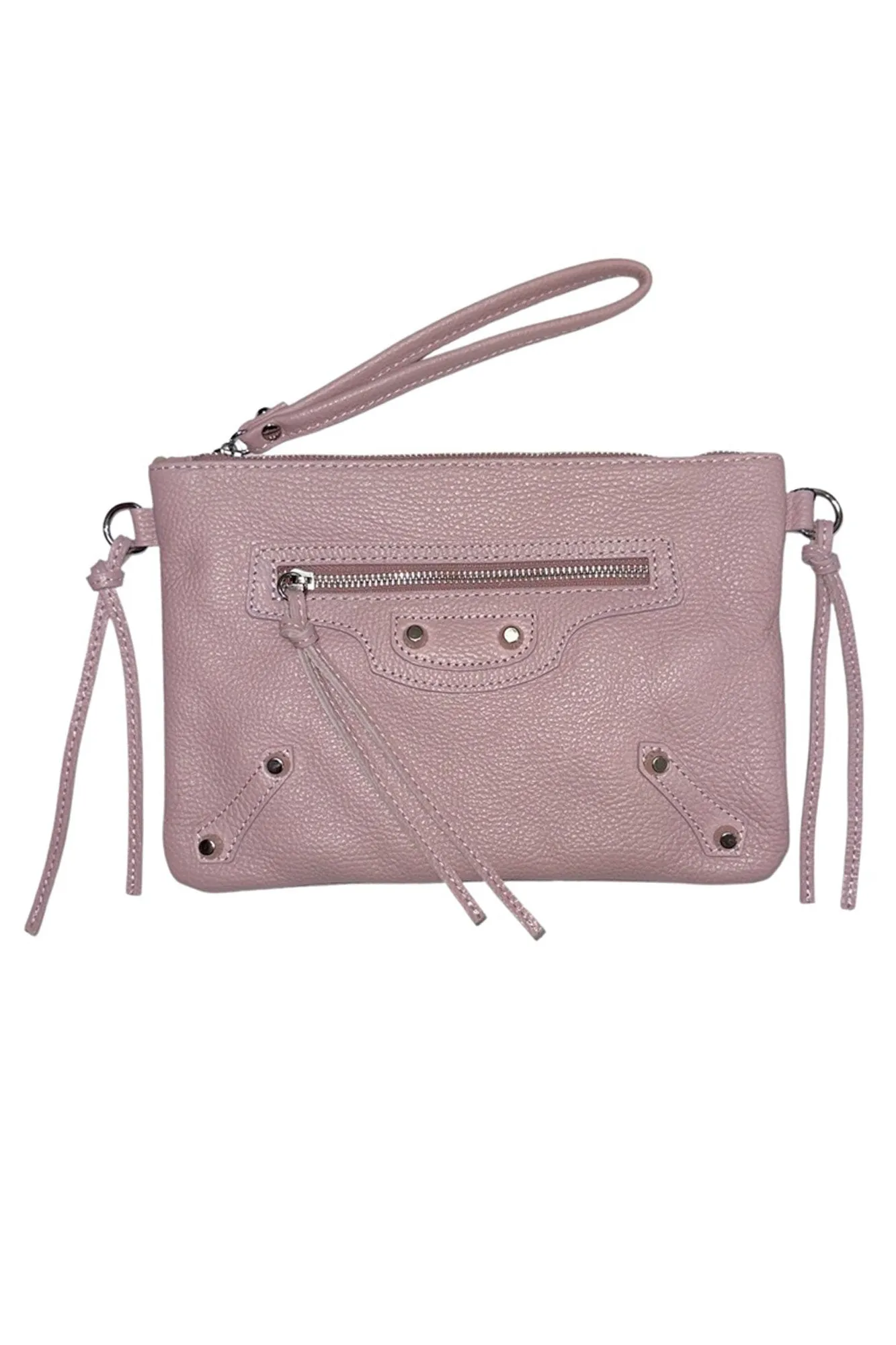 Andrea Cardone- Moto Studded Crossbody/ Clutch