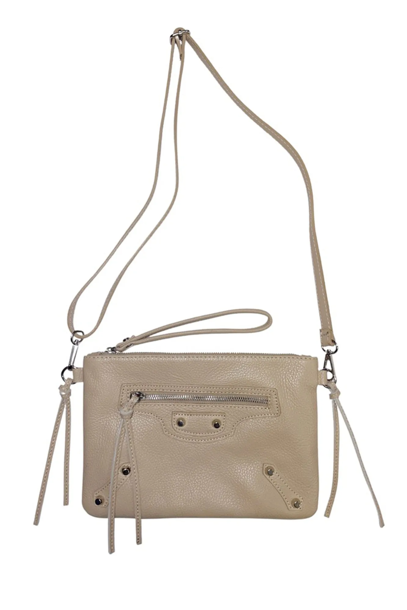 Andrea Cardone- Moto Studded Crossbody/ Clutch