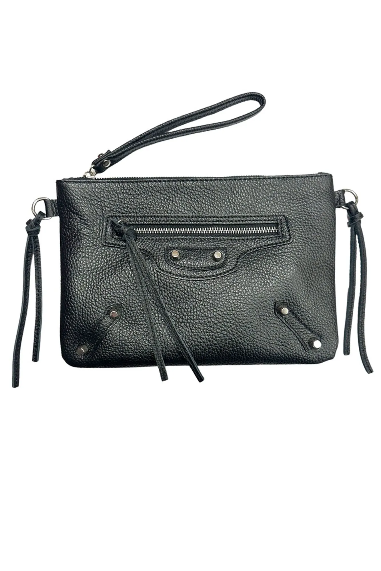 Andrea Cardone- Moto Studded Crossbody/ Clutch