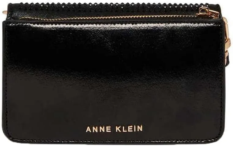 Anne Klein crystalized mini flap crossbody