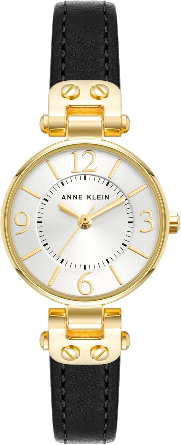 Anne Klein Women's Leather Strap Watch