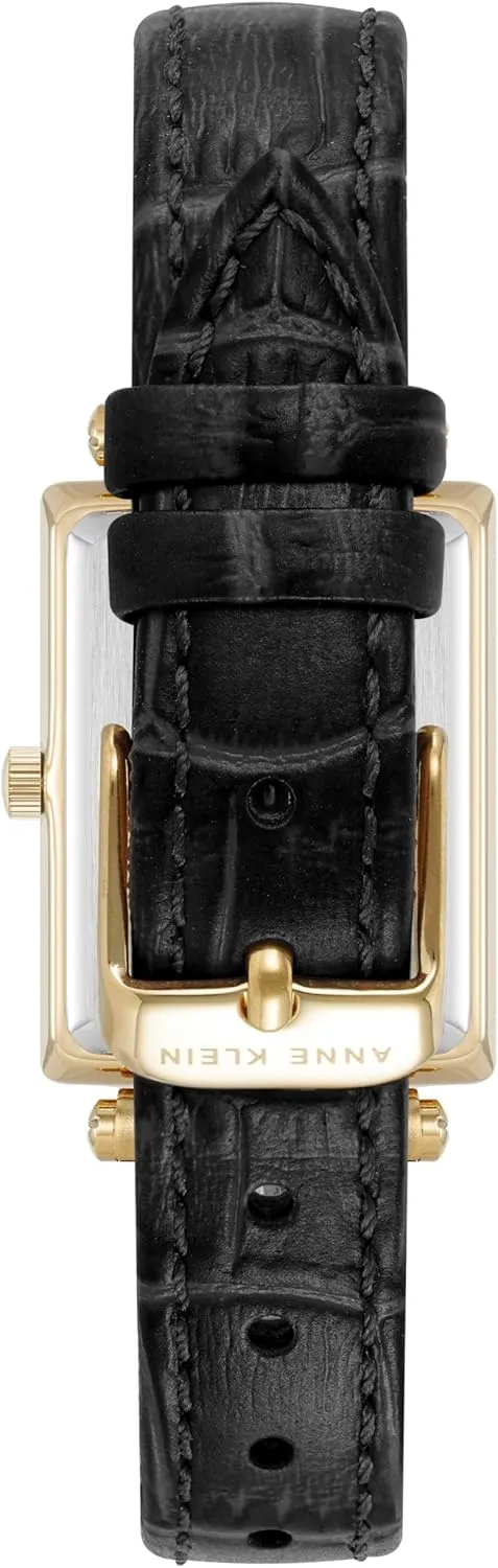 Anne Klein Women's Sustainable Croco-Grain Leather Strap Watch, AK/5152