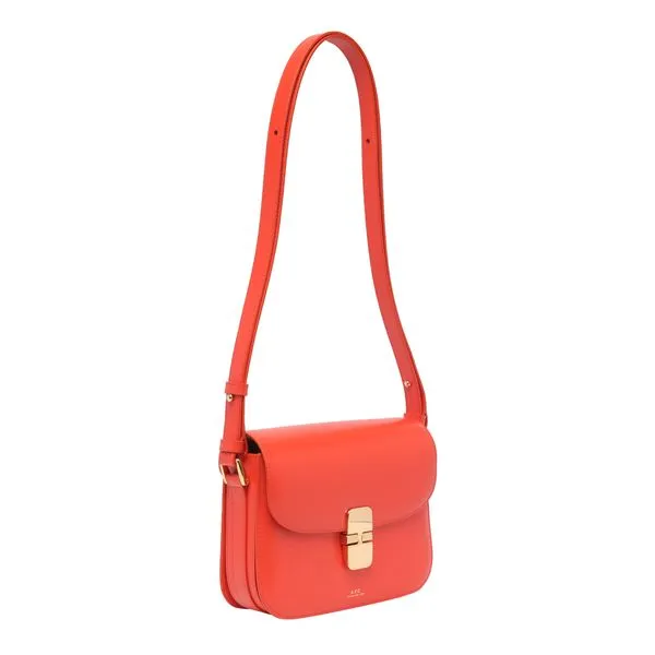 A.P.C. Mini Smooth Leather Shoulder Handbag