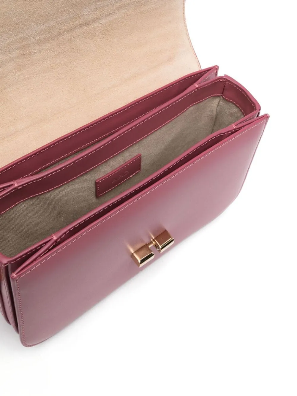 A.P.C. Mini Smooth Leather Shoulder Handbag