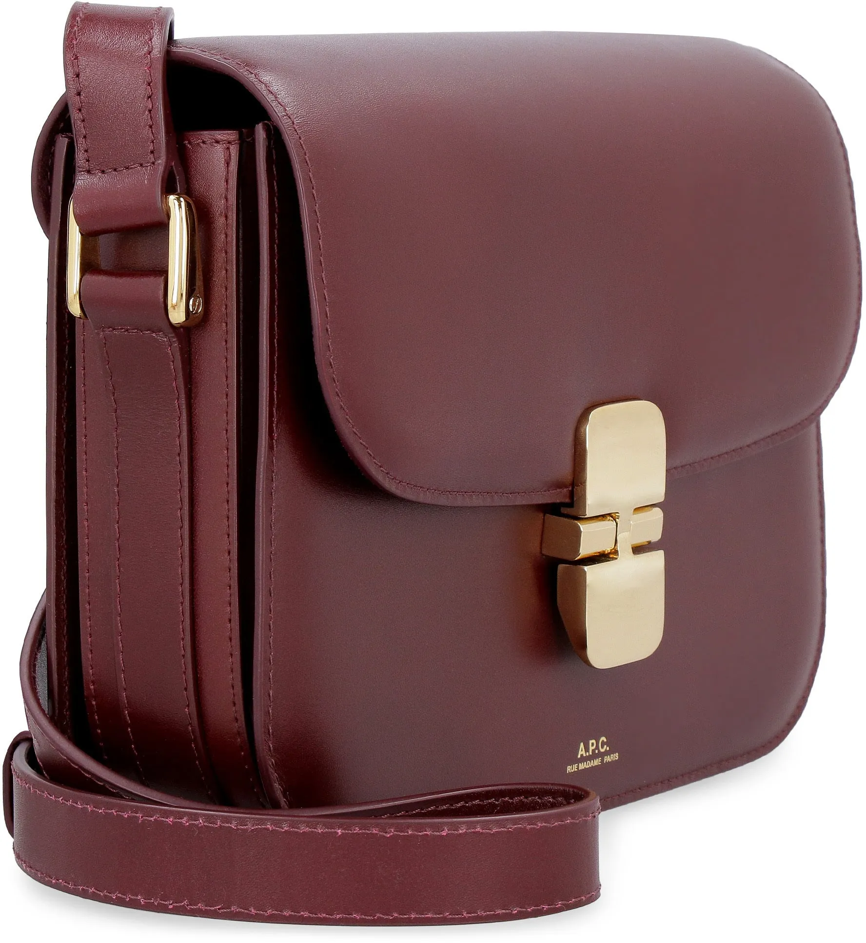 A.P.C. Mini Smooth Leather Shoulder Handbag