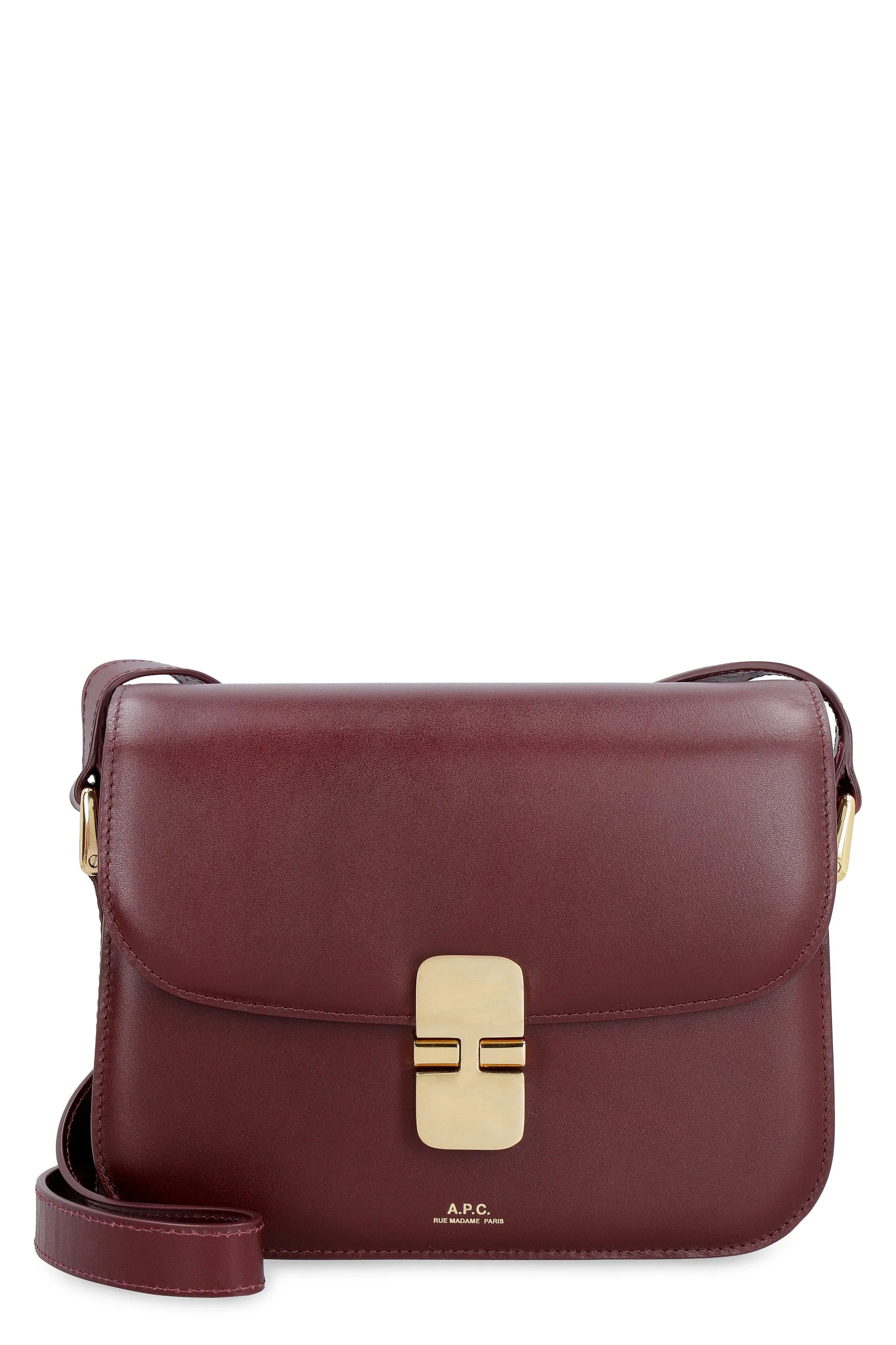 A.P.C. Mini Smooth Leather Shoulder Handbag