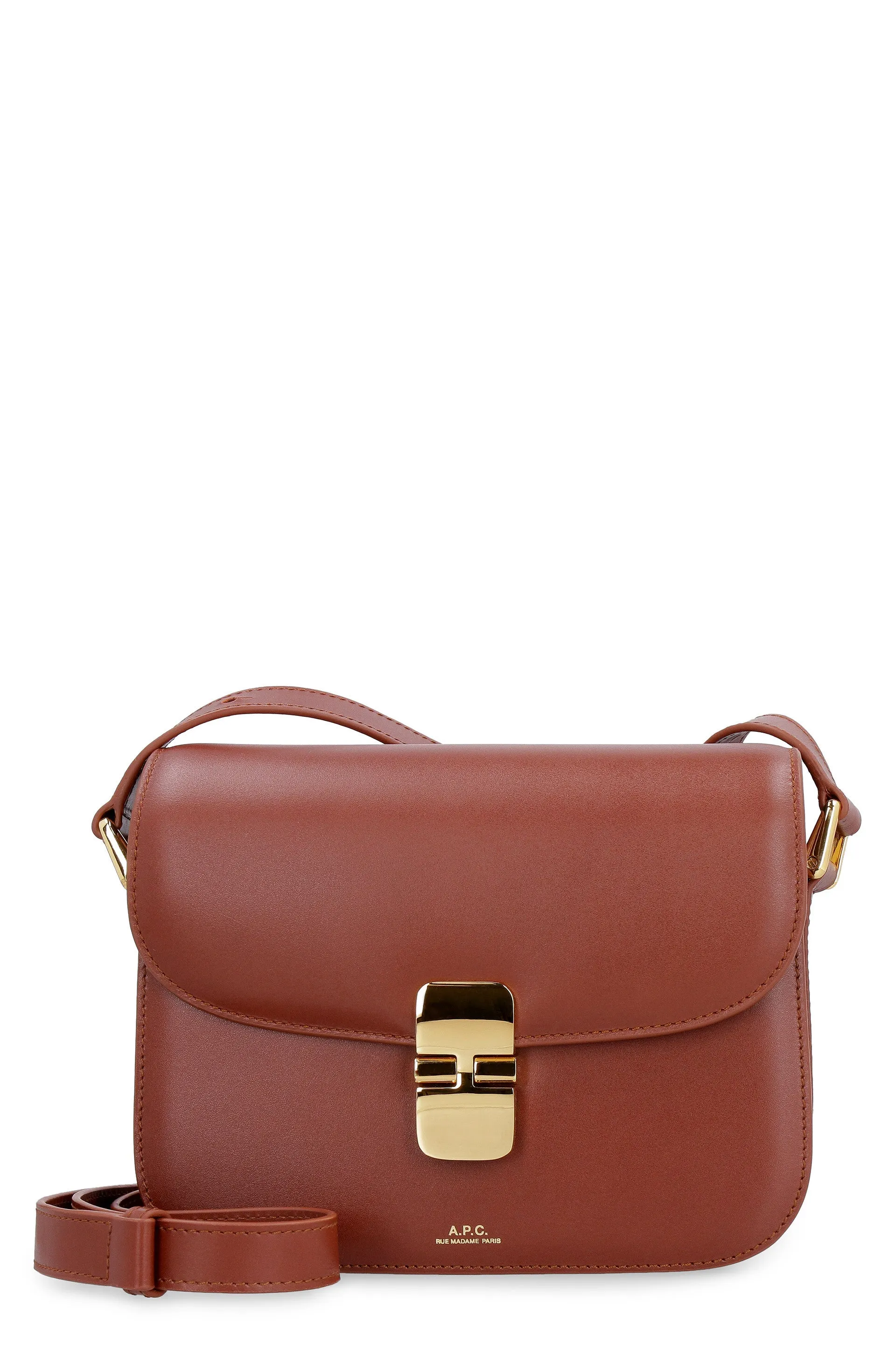 A.P.C. Mini Smooth Leather Shoulder Handbag