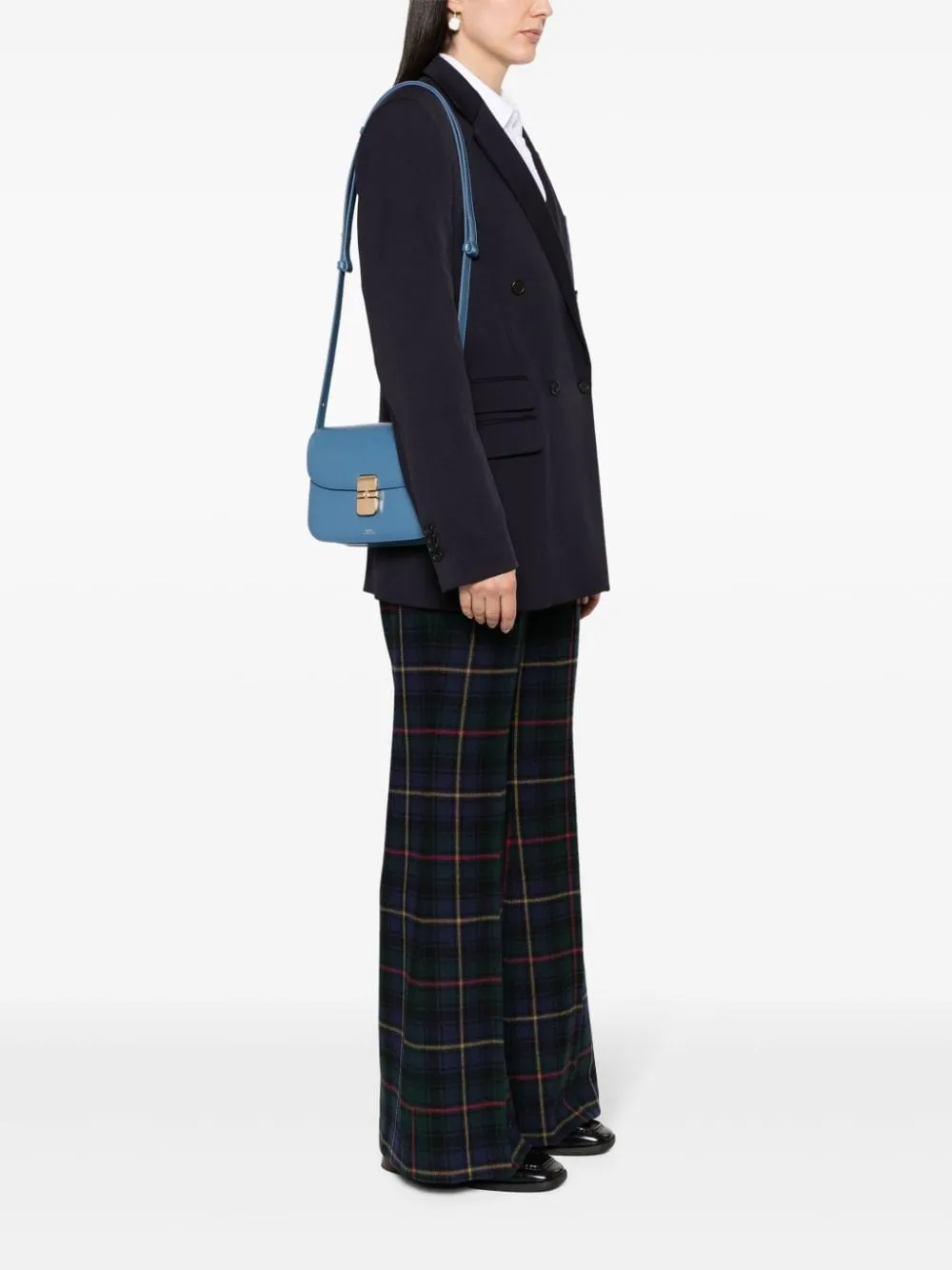 A.P.C. Mini Smooth Leather Shoulder Handbag