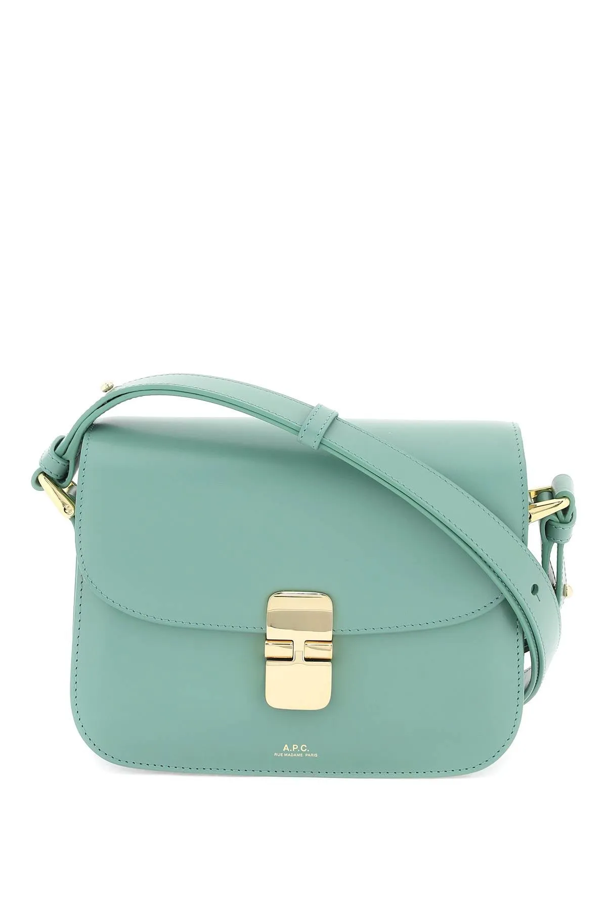 A.P.C. Mini Smooth Leather Shoulder Handbag