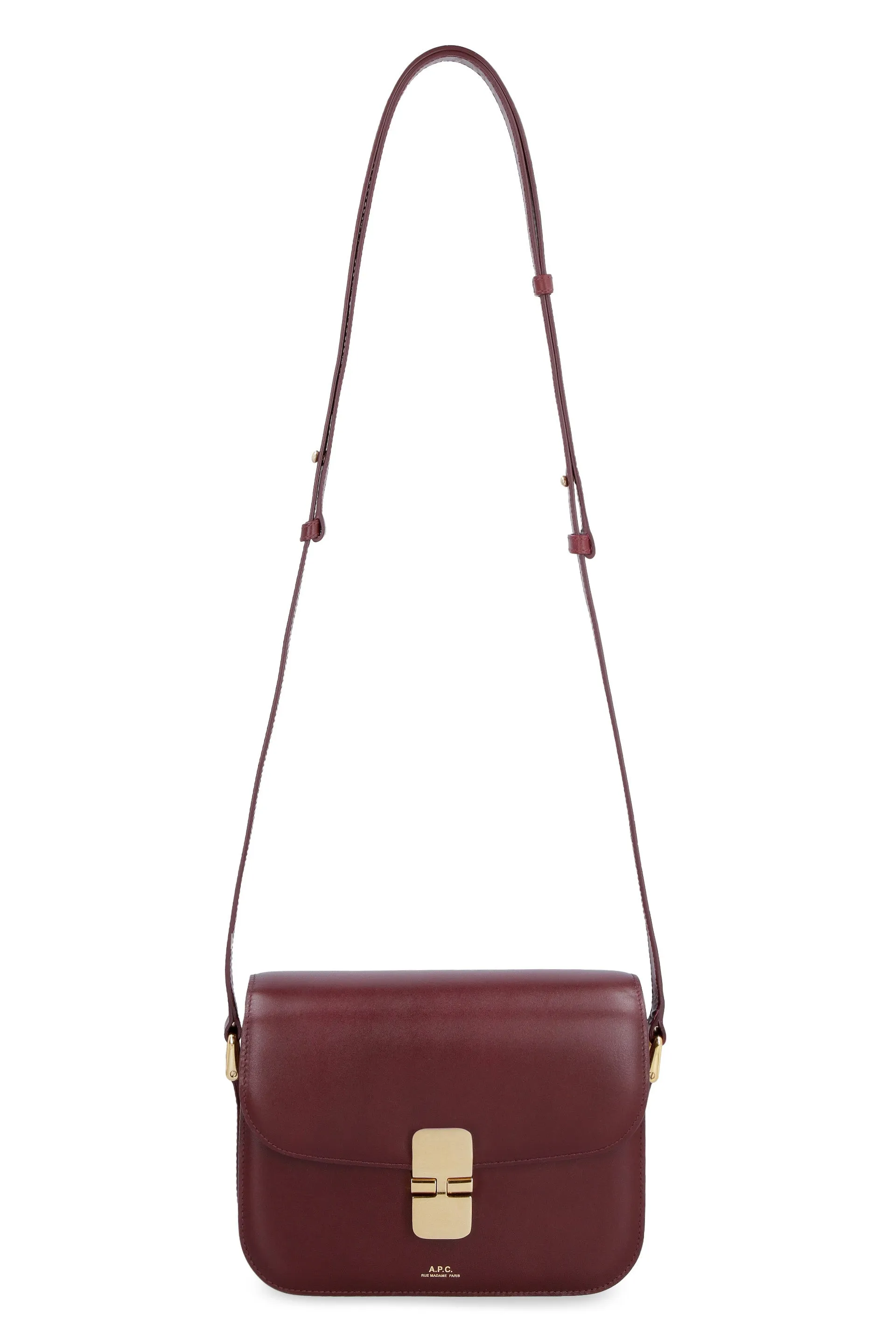 A.P.C. Mini Smooth Leather Shoulder Handbag
