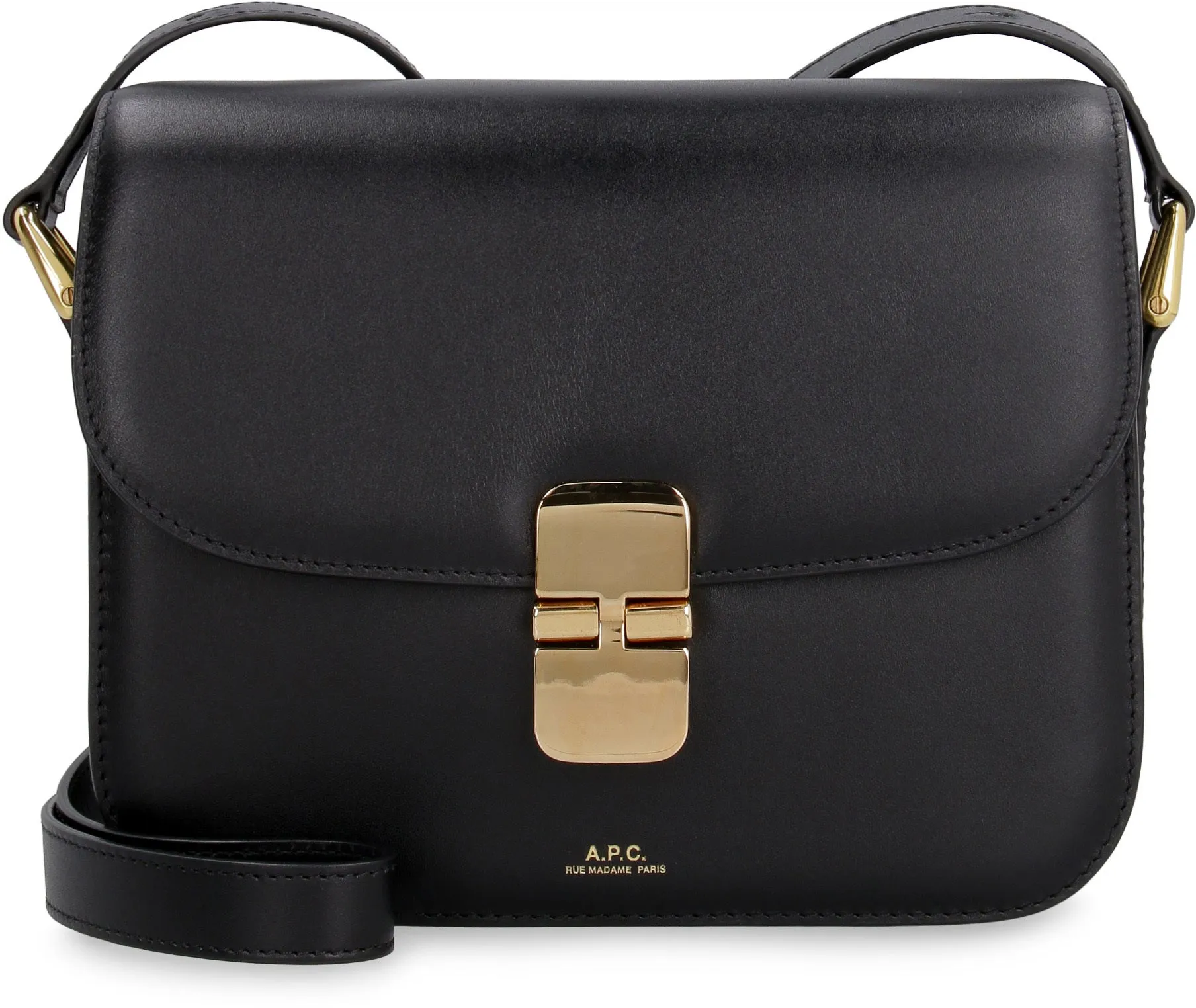A.P.C. Mini Smooth Leather Shoulder Handbag