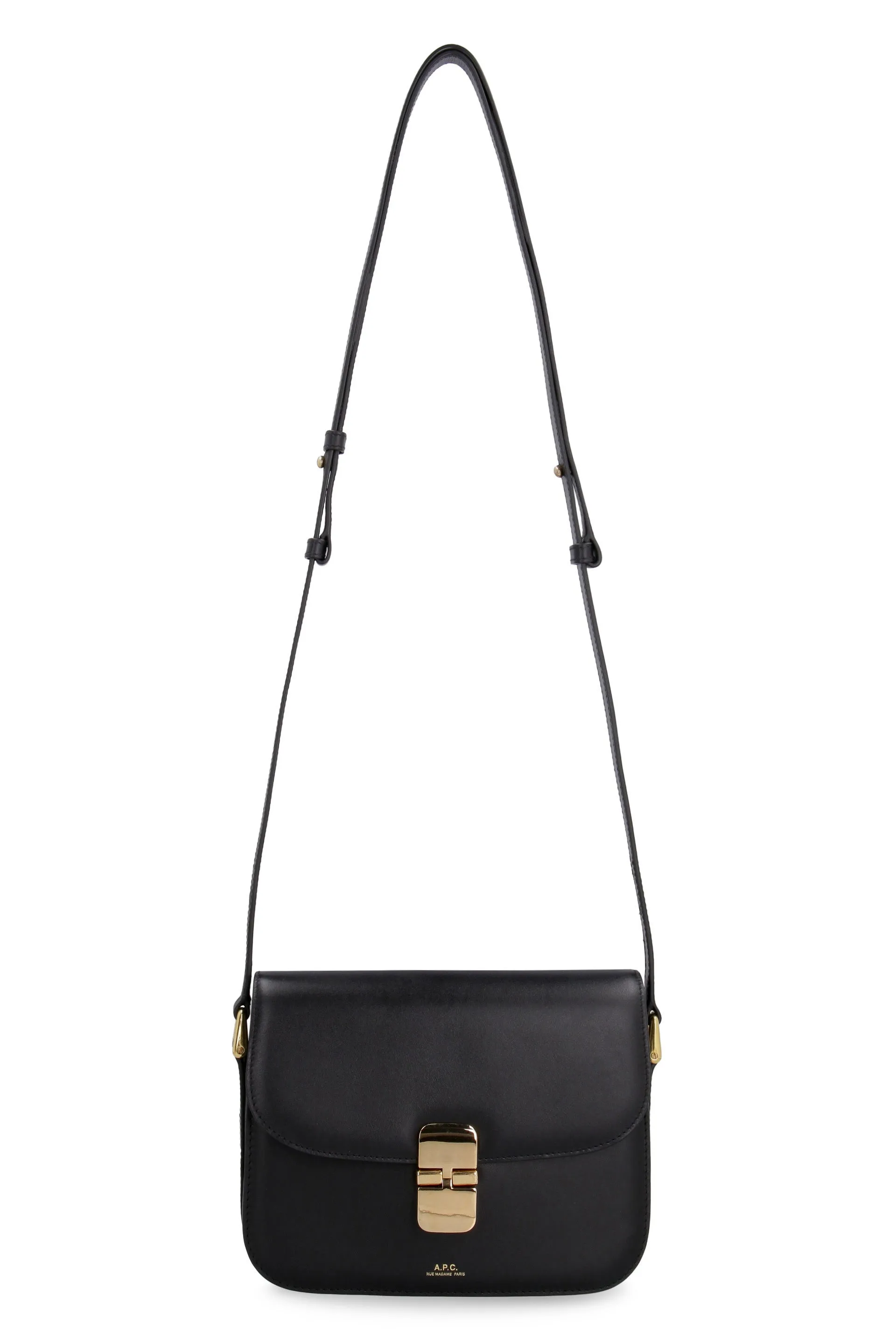A.P.C. Mini Smooth Leather Shoulder Handbag
