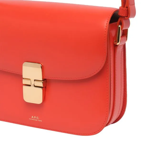A.P.C. Mini Smooth Leather Shoulder Handbag