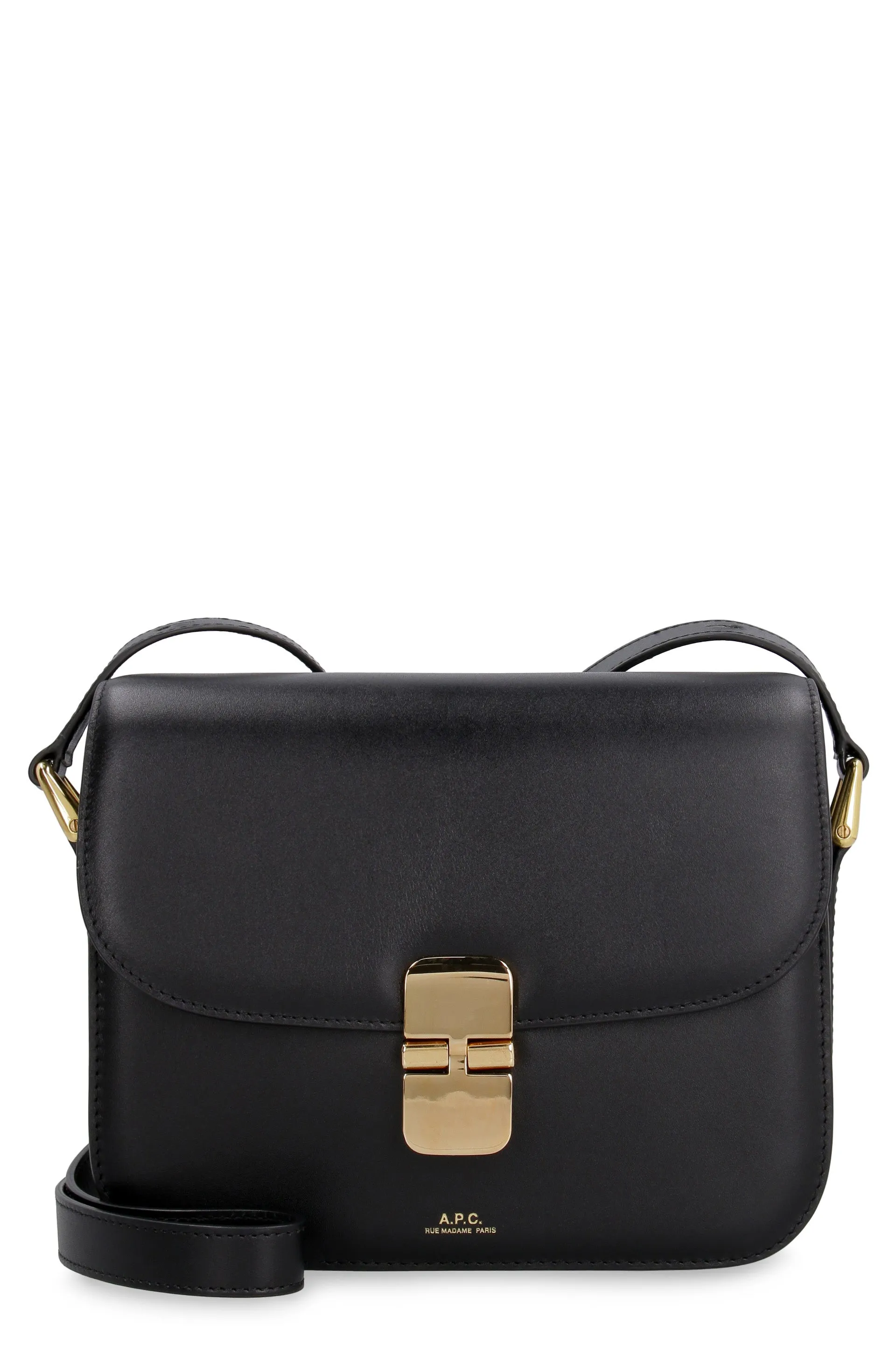 A.P.C. Mini Smooth Leather Shoulder Handbag