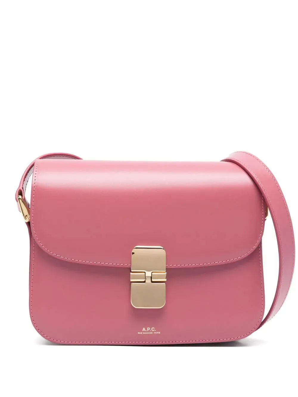 A.P.C. Mini Smooth Leather Shoulder Handbag