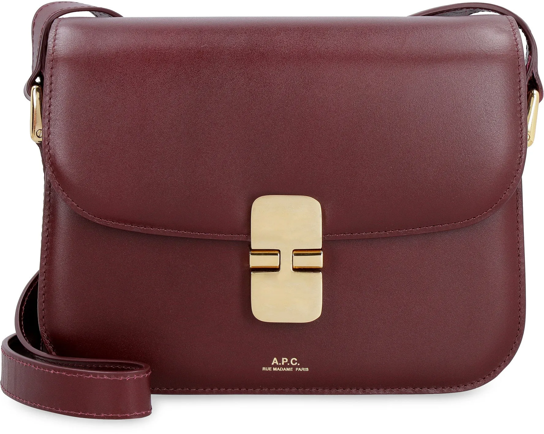 A.P.C. Mini Smooth Leather Shoulder Handbag