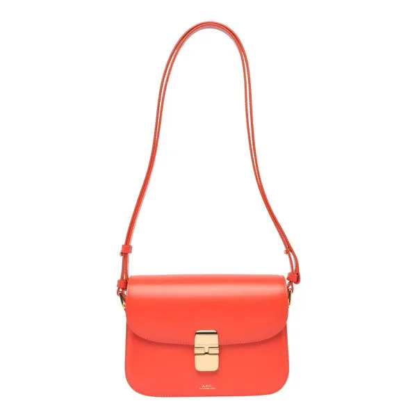 A.P.C. Mini Smooth Leather Shoulder Handbag