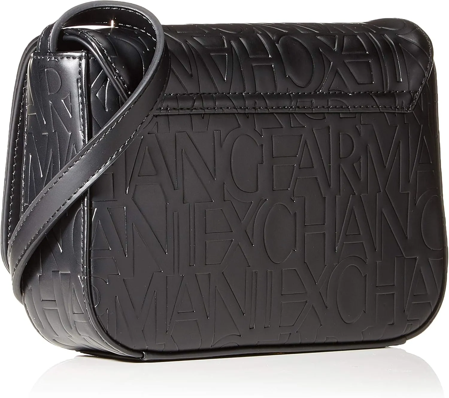 Armani Exchange Small Logo All Over Debossed Shoulder Strap Bag