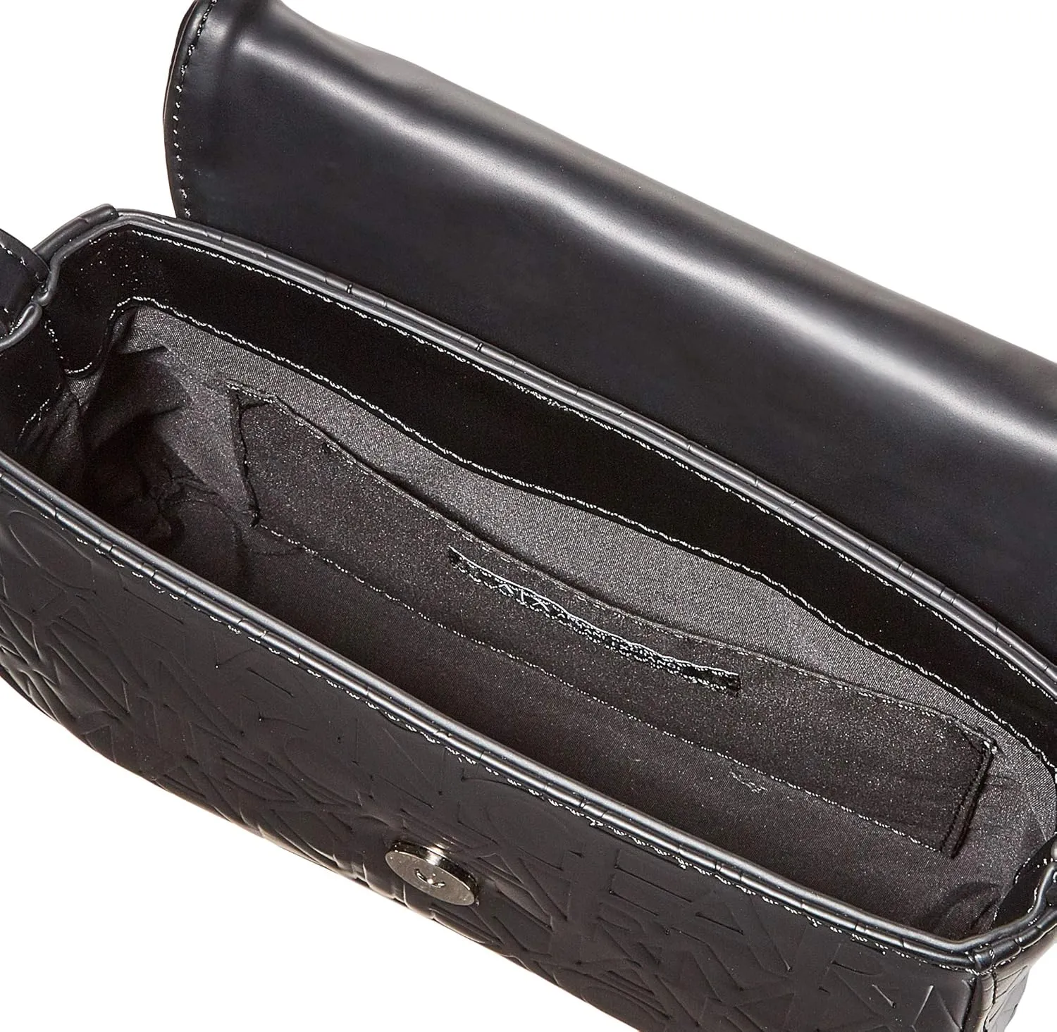Armani Exchange Small Logo All Over Debossed Shoulder Strap Bag