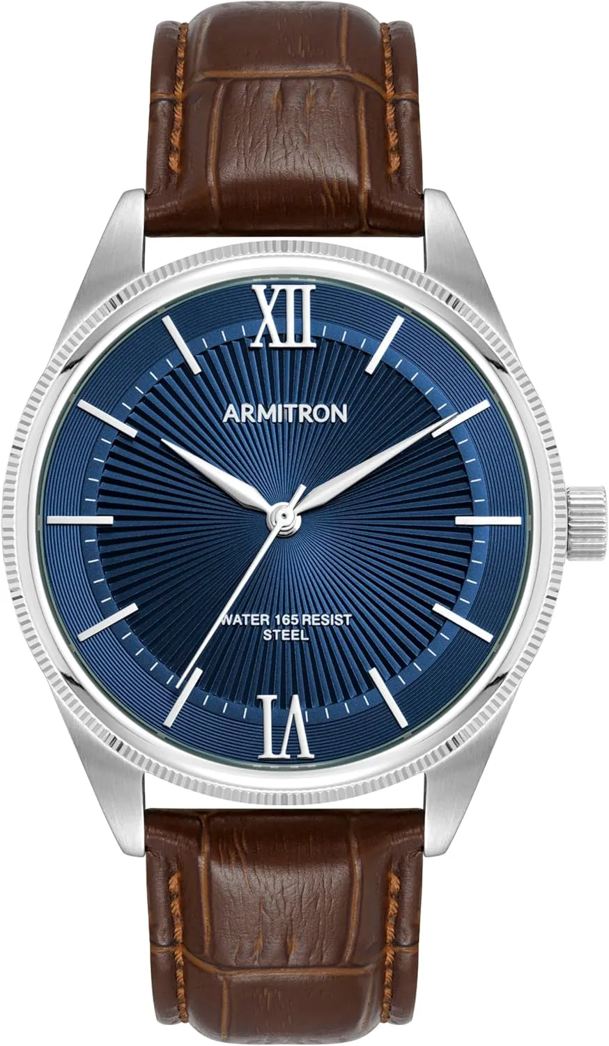 Armitron Men's Croco-Grain Leather Strap Watch, 20-5596