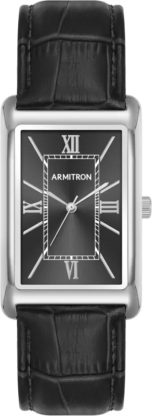 Armitron Men's Croco/Grain Leather Strap Watch, 20/5615