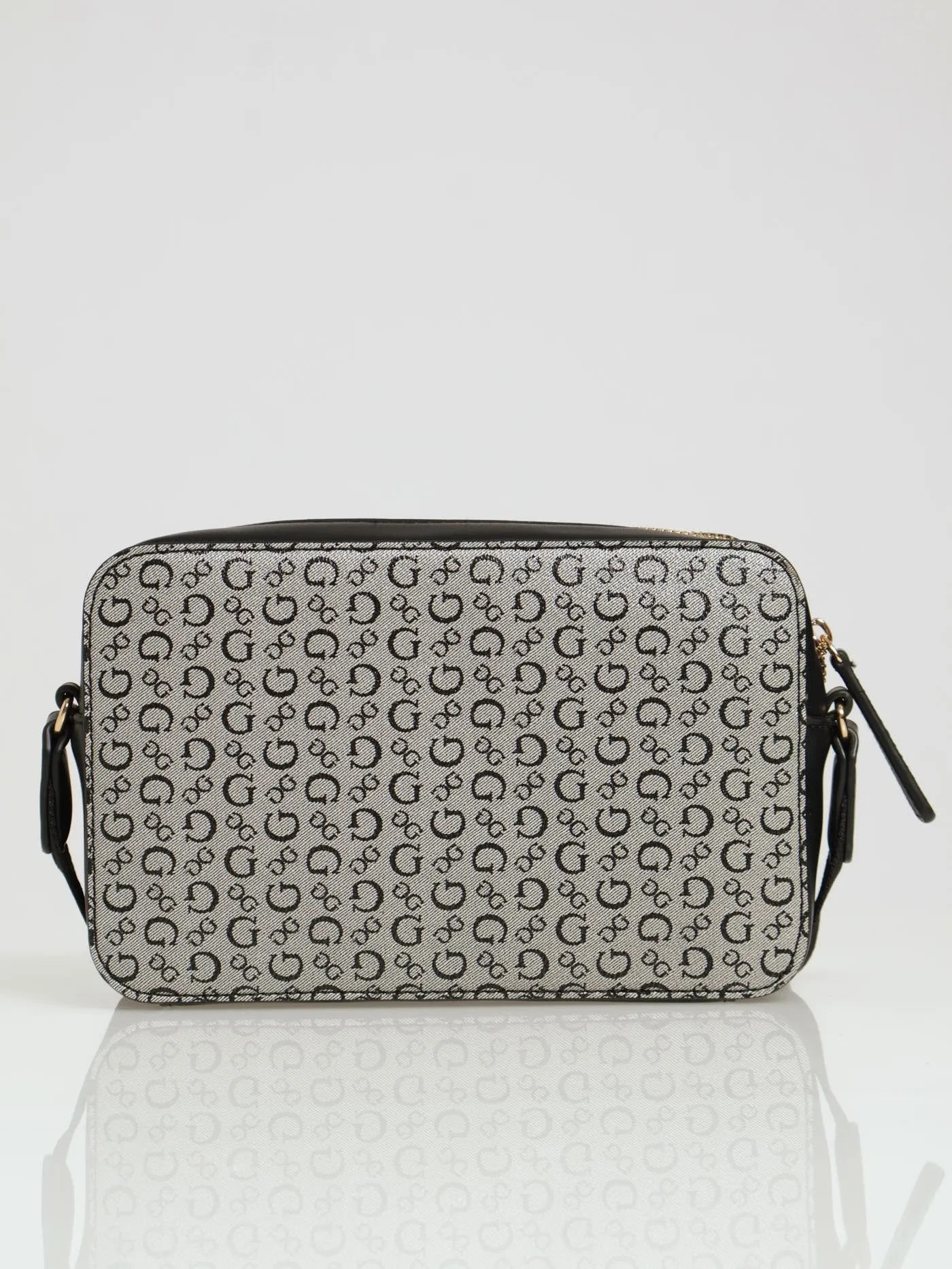 Artemis Mini Double Zip Crossbody Bag - Black