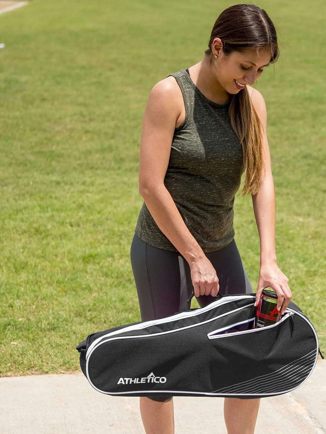 Athletico 3 Racquet Tennis Bag | Padded to Protect Rackets & Lightweight | Professional or Beginner Tennis Players | Unisex Design for Men, Women, Youth and Adults