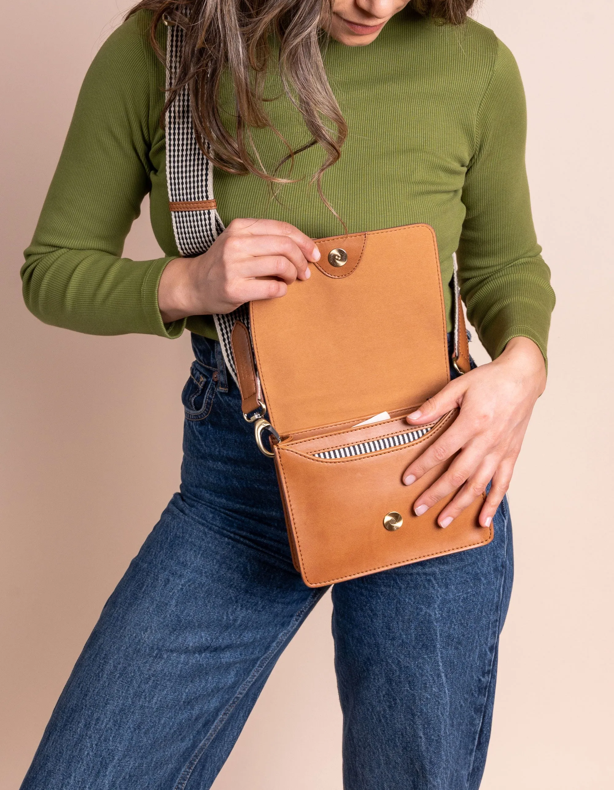 Audrey Mini - Cognac Vegan Uppeal™