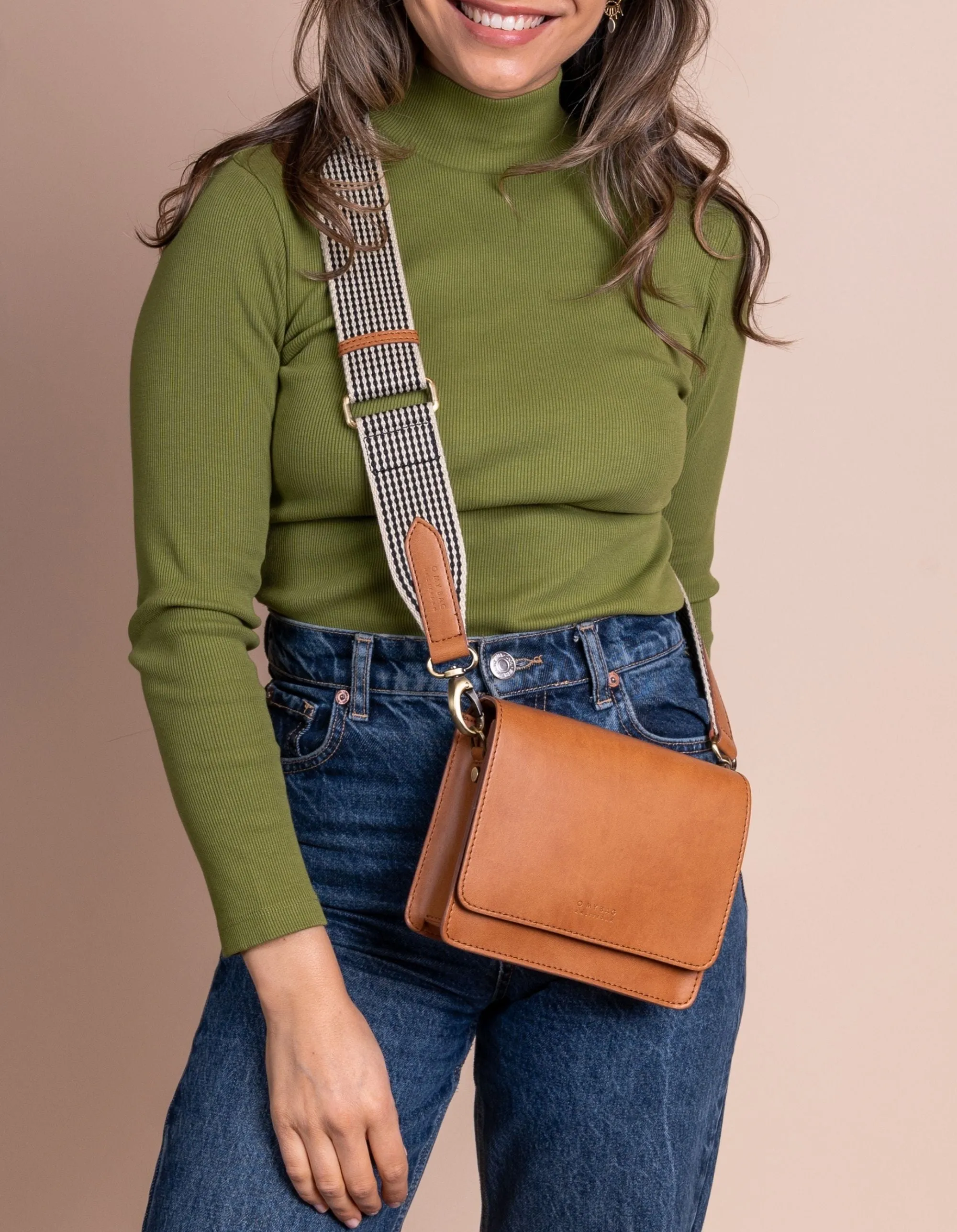 Audrey Mini - Cognac Vegan Uppeal™