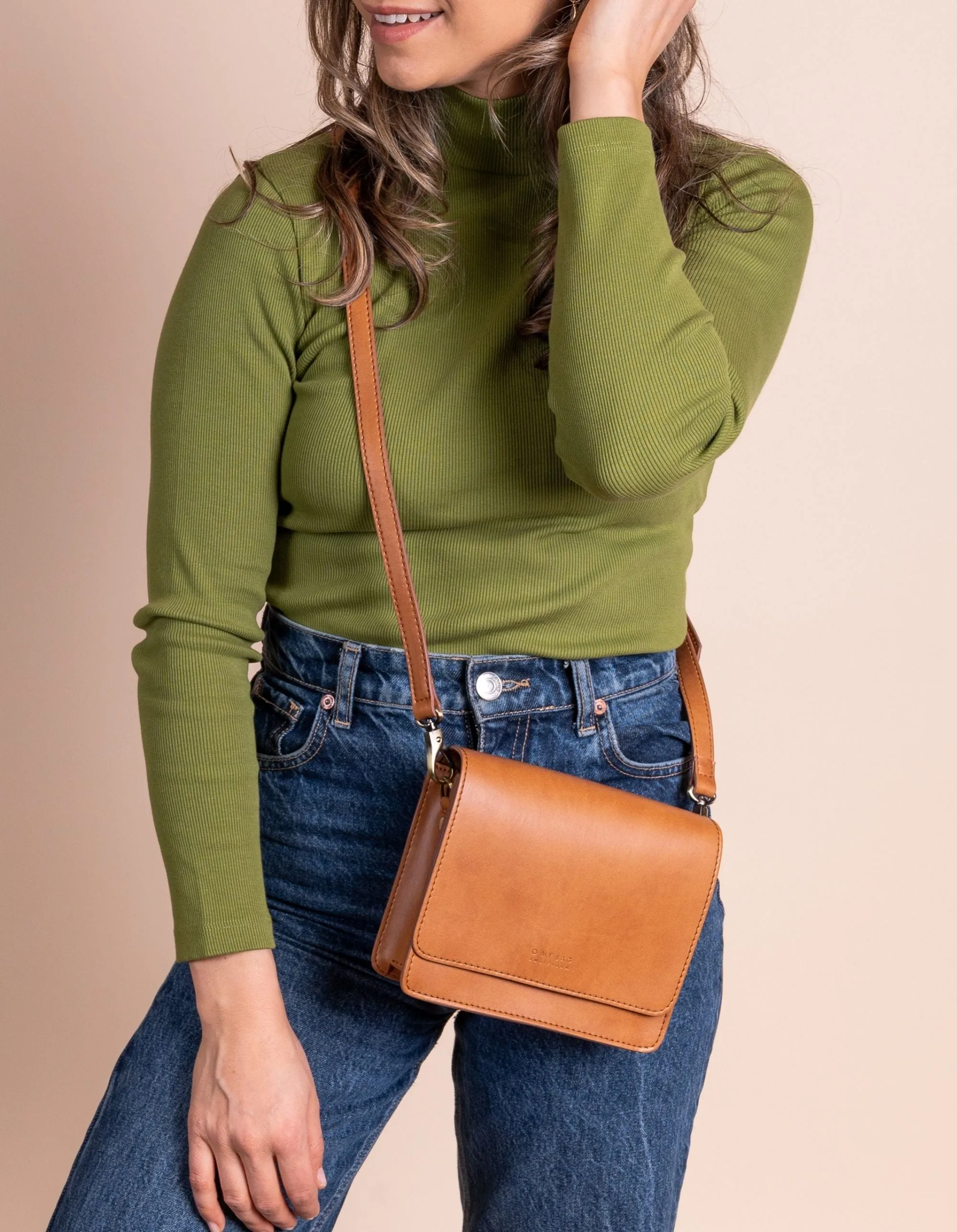 Audrey Mini - Cognac Vegan Uppeal™