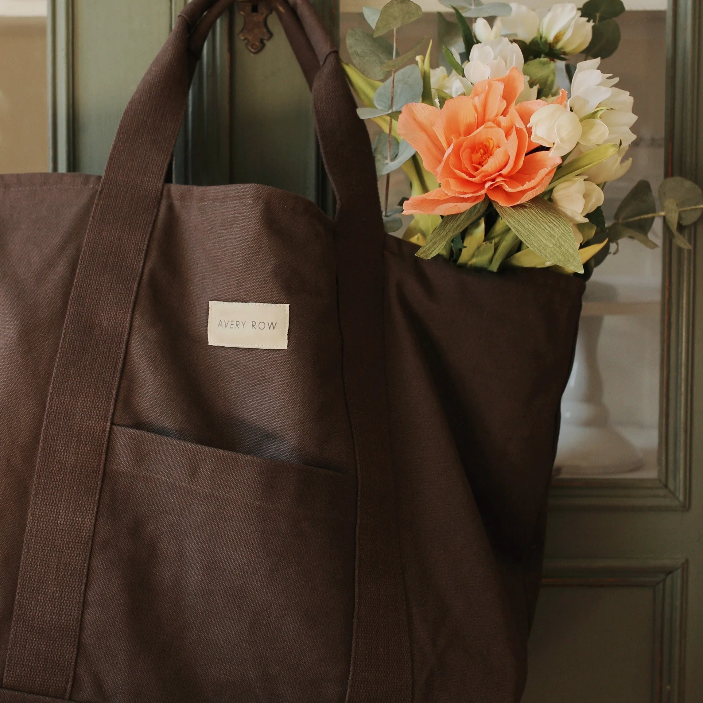 Avery Row Canvas Tote Bag - Charcoal