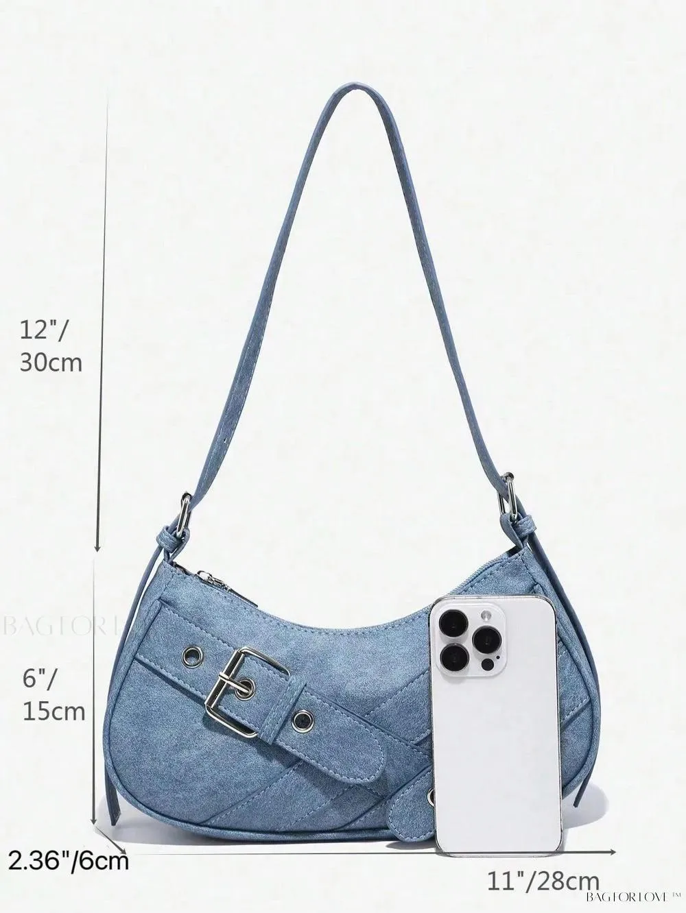 BagForLove - Retro-Style PU Printed Women's Shoulder Bag with Gothic Touch