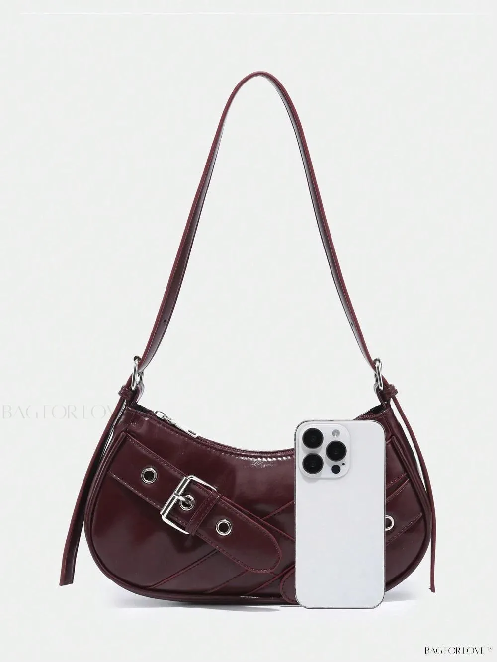 BagForLove - Retro-Style PU Printed Women's Shoulder Bag with Gothic Touch