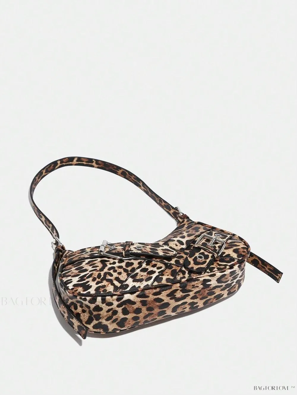 BagForLove - Retro-Style PU Printed Women's Shoulder Bag with Gothic Touch