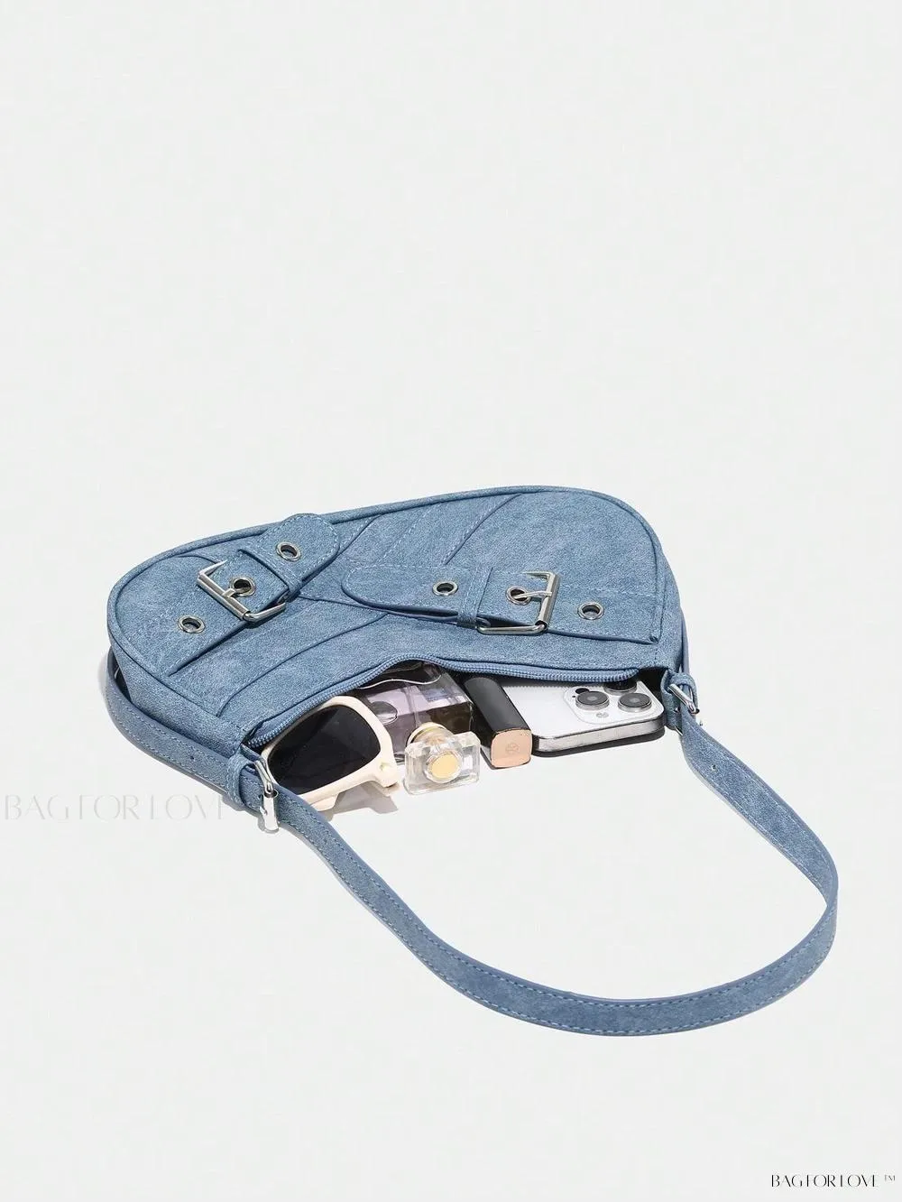 BagForLove - Retro-Style PU Printed Women's Shoulder Bag with Gothic Touch