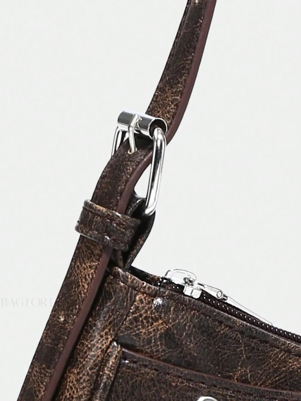 BagForLove - Retro-Style PU Printed Women's Shoulder Bag with Gothic Touch