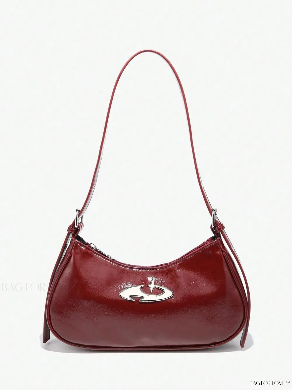 BagForLove - Retro-Style PU Printed Women's Shoulder Bag with Gothic Touch